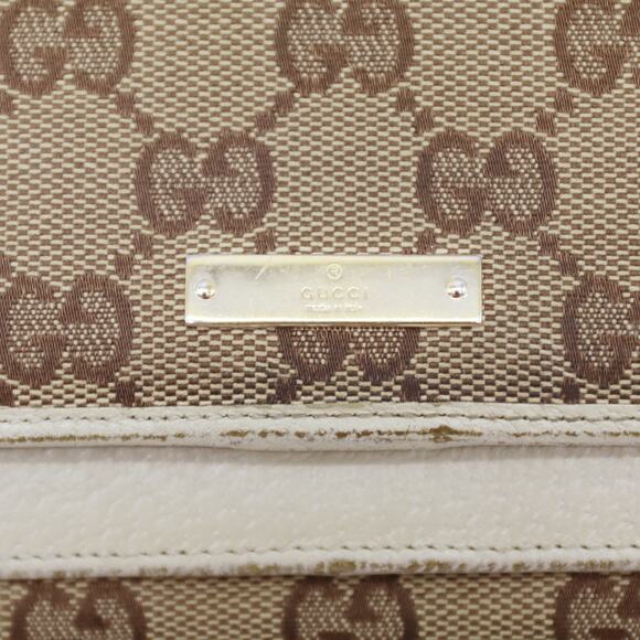 🔴 Gucci GG Canvas Long Wallet - White - Picture 5 of 10